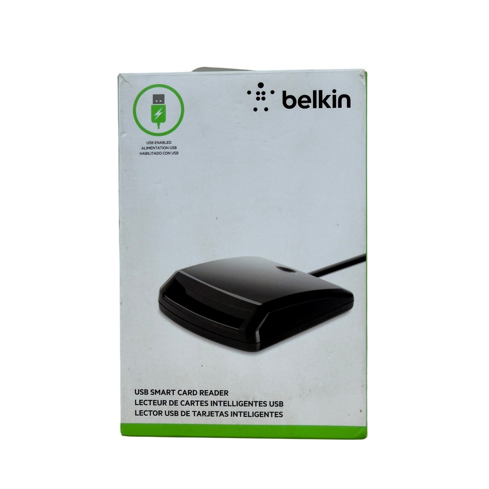 Belkin USB Smart Card Reader Black F4U058-USB CAC PIV Reader